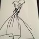 Press fashion illustration "spring collection - summer 1986" Christian Dior