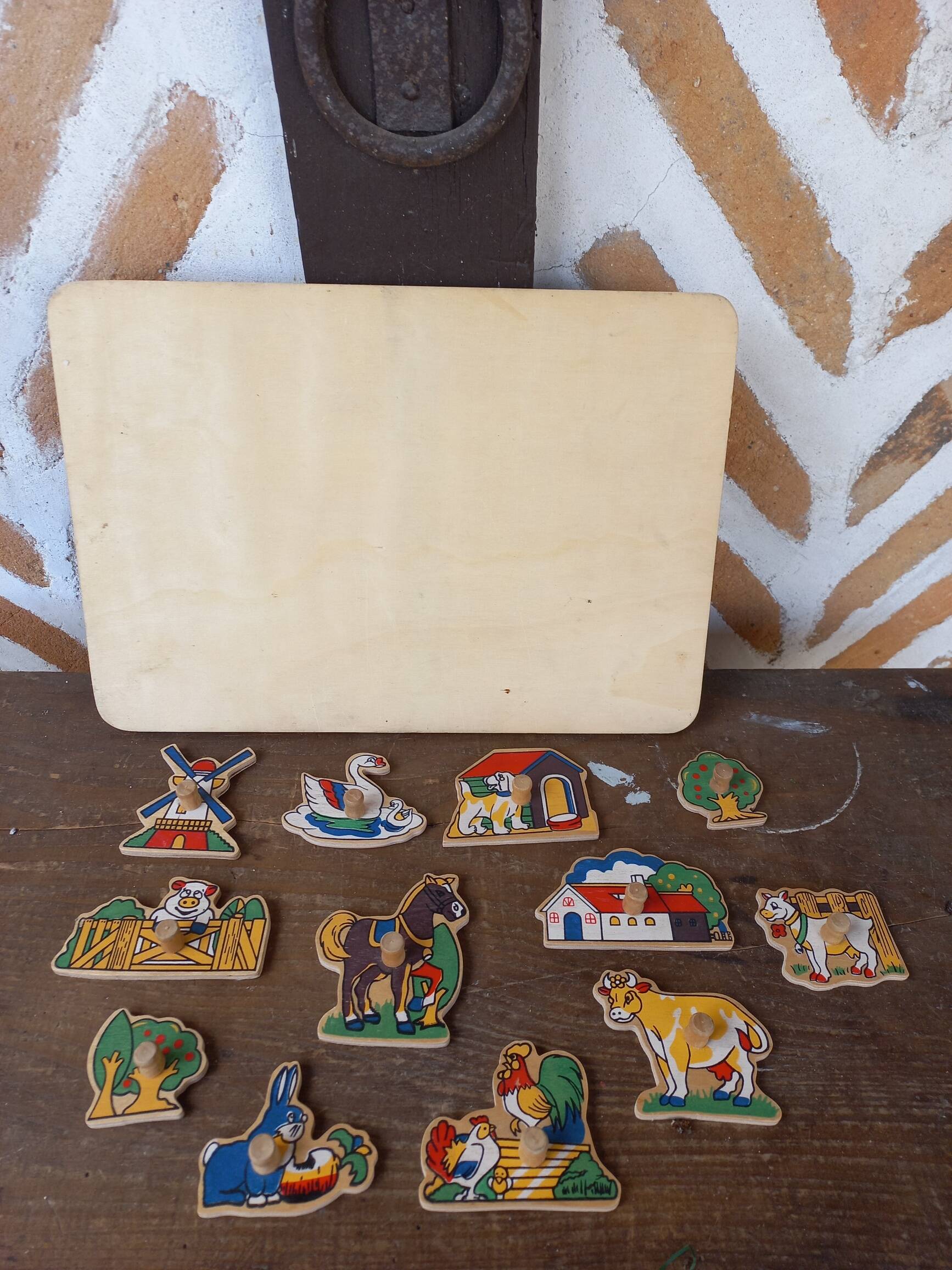 Vintage wooden puzzle