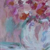 Tableau au bouquet Rose