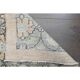 1970s Vintage Turkish Oushak Handmade Wool Cotton Gray Area Rug 95x329