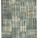 Handmade anatolian vintage 174 cm x 242 cm blue patchwork carpet