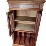 walnut music cabinet, filing cabinet