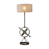 Neo-classical astrolabe lamp by Jean-Pierre Ryckaert 1960s