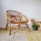 Vintage rattan basket chair – 1960s design