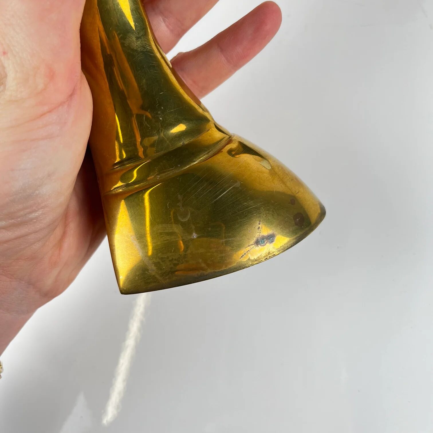 Pair of brass bookends in the shape of a duck's head, 1970.