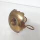 Brass and mother-of-pearl candle holder