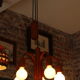 Danish pendant light Domus with counterweight in teak from the 1960s.