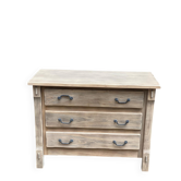 Renovated Acadie commode in solid hardwood from the 1970s.