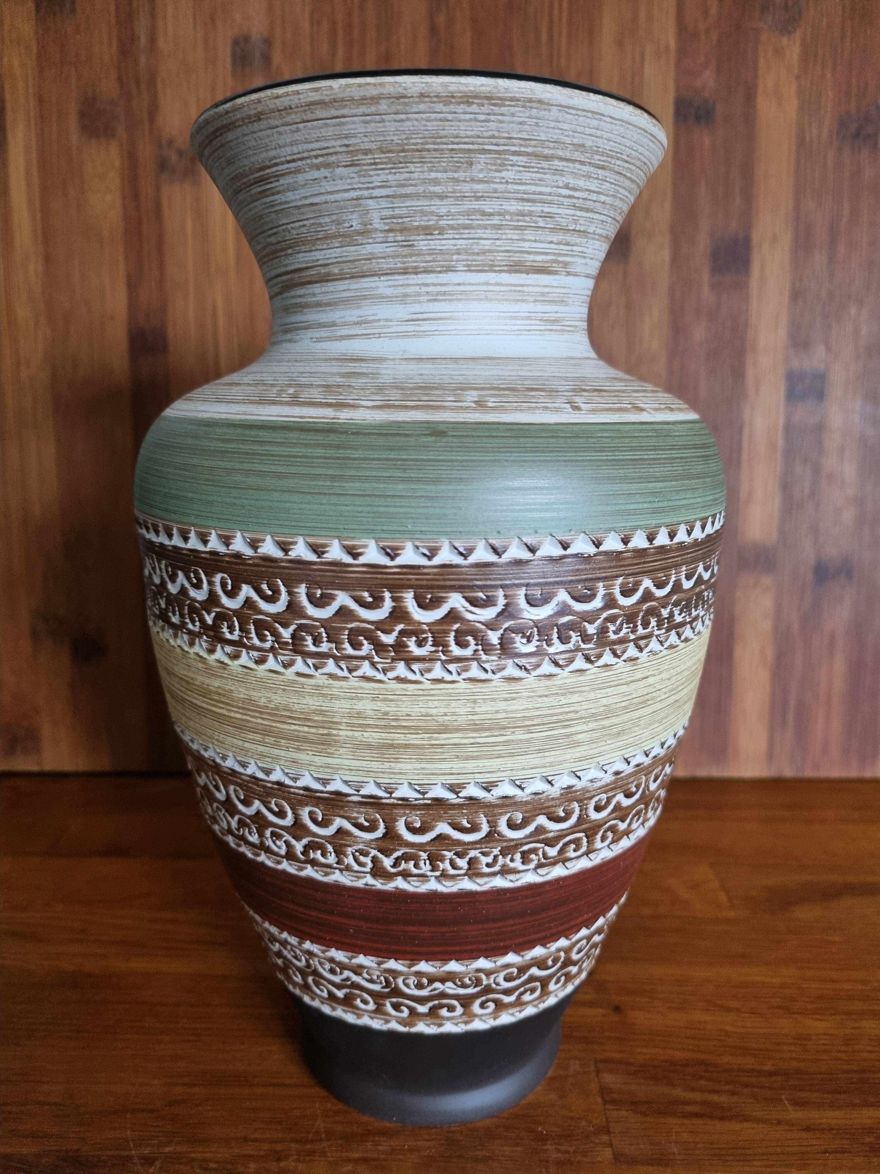 Vintage Vase Dumler and Breiden Sgrafitto 150 25 60s West Germany