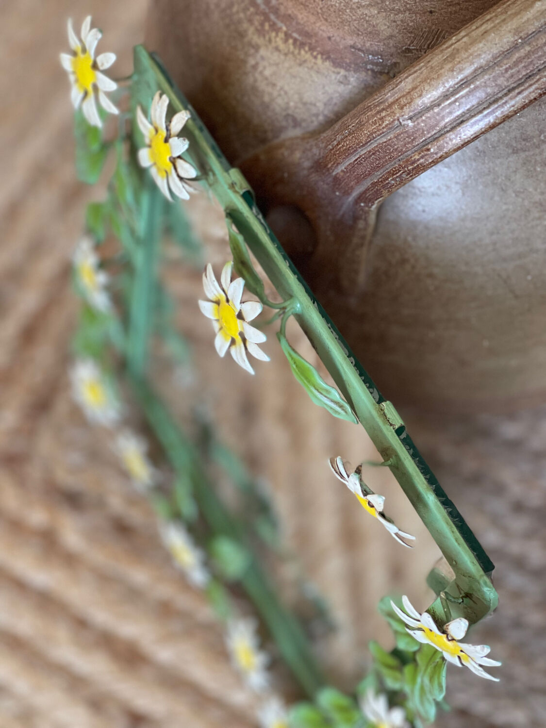 Vintage Italian metal mirror