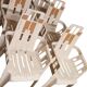 6 plastic chairs