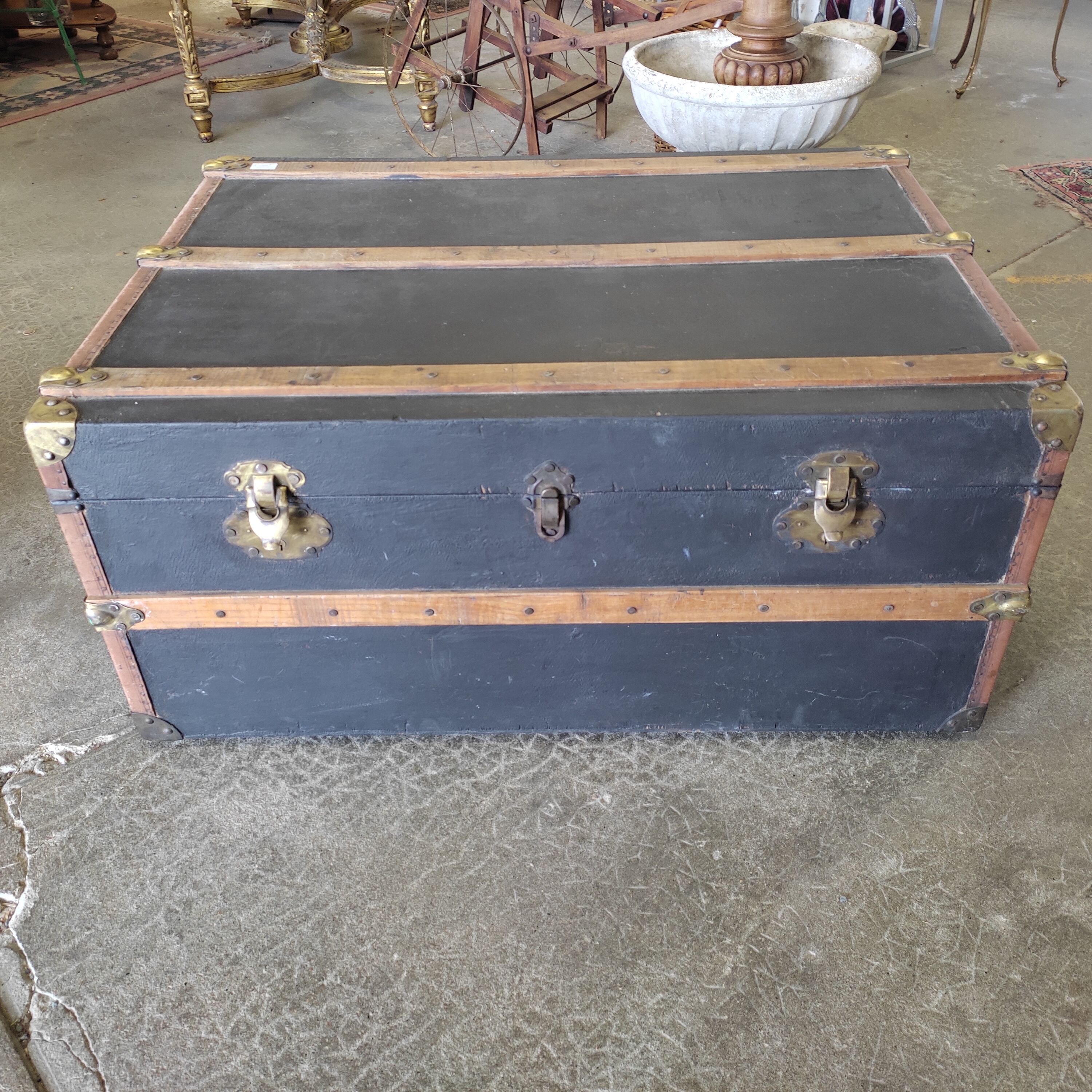 Large travel trunk