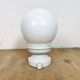 Vintage Porcelain Ceiling Light with Milk Glass , 1950s