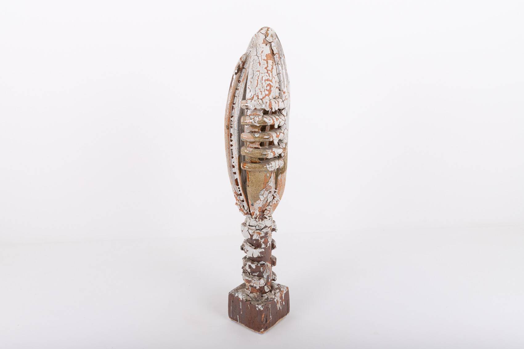 Sculpture artistique unique en céramique émaillée, Sicile