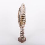 Unique glazed ceramic art sculpture, Sicily