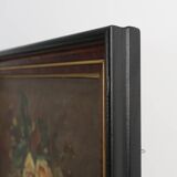 Vintage still life painting of a vase with flowers, France ca. 1940