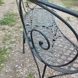 Banc de jardin en fer ancien