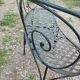 Banc de jardin en fer ancien