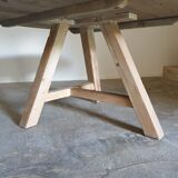 Round wooden table