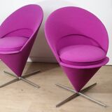 Pair of Verner Panton “Cone Chair” model chairs, Vitra edition