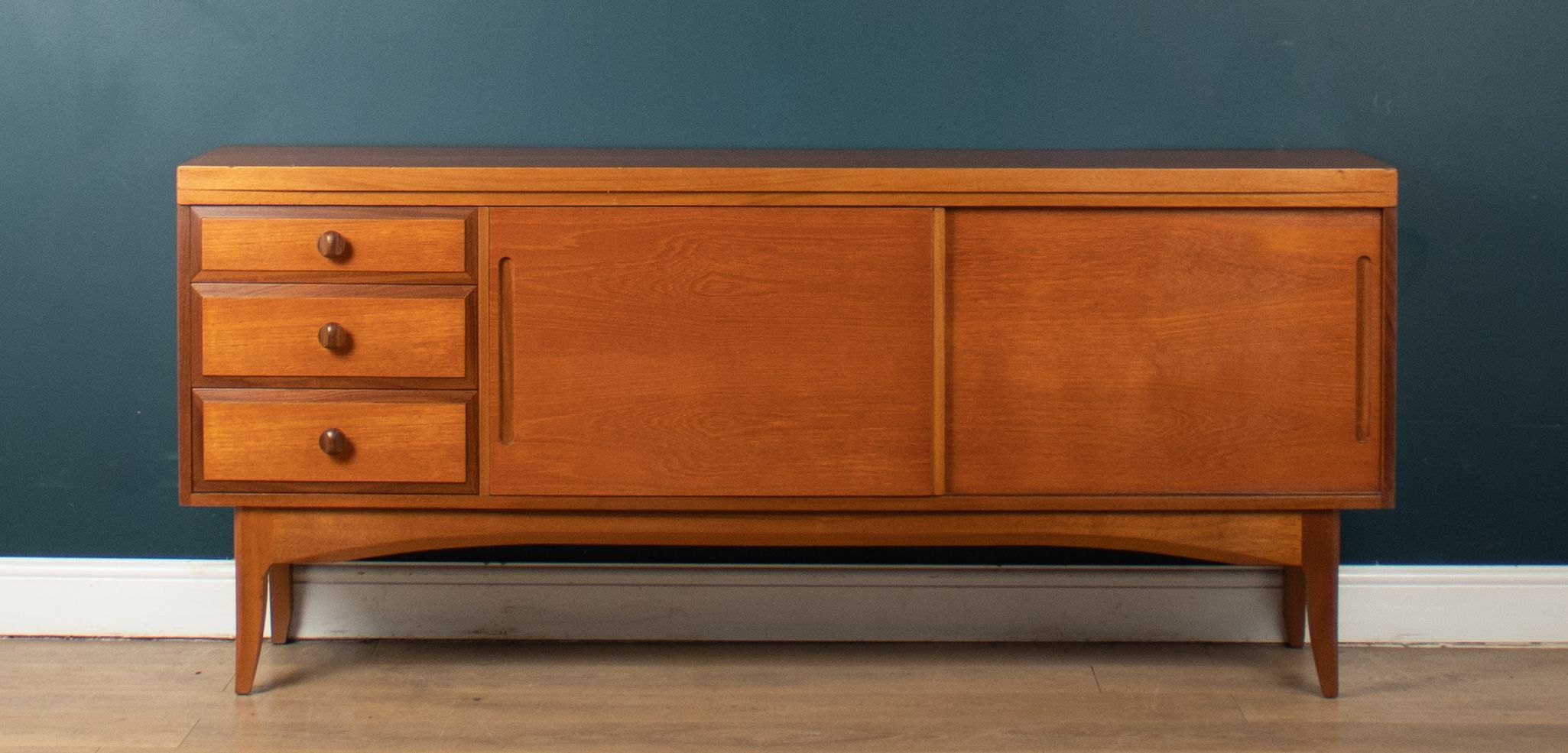 Retro Teak 1960s Short Sideboard By Uniflex