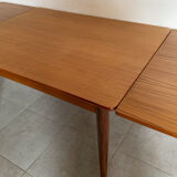 Table scandinave en teck des années 60 extensible