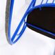 Blue Lacquered Tubular Metal Rocking Chair - 1970s