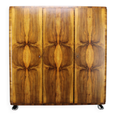 1930s Bauhaus Wardrobe by Vichr & Spol in walnut Finish, Czechoslovakia