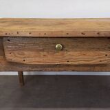 Rustic farmhouse table with drawers