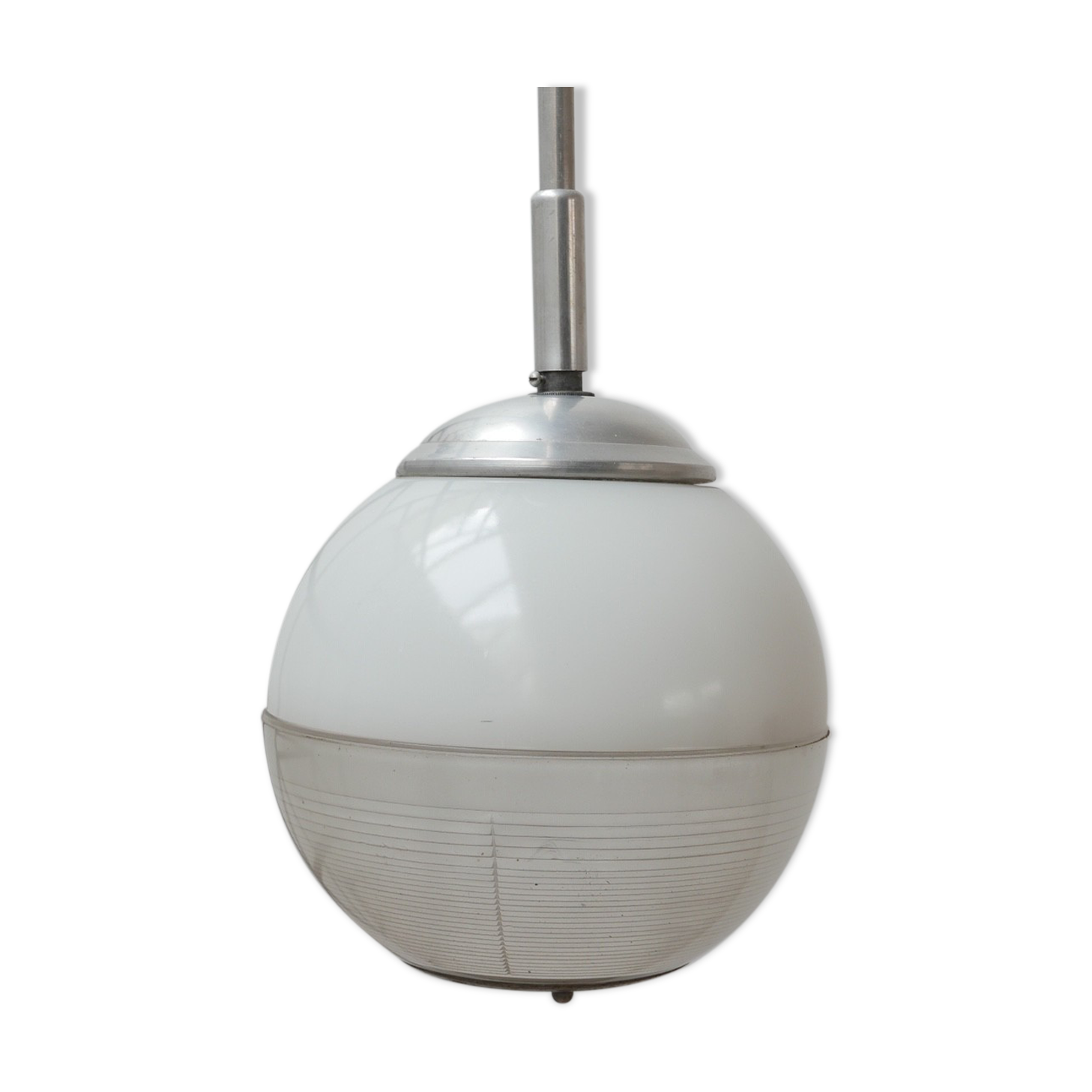 Mid-century french holophane globe