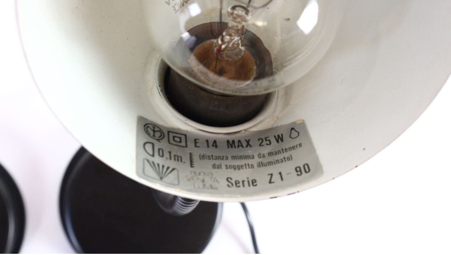 Pair of vintage adjustable bedside lamps, Veneta Lumi