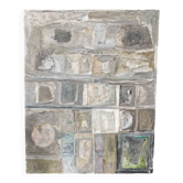 Composition abstraite sur panneau