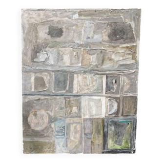 Abstract composition on panel
