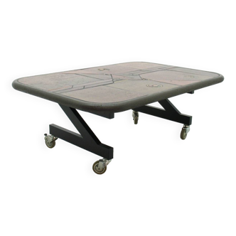 Brutalist coffee table, 1980