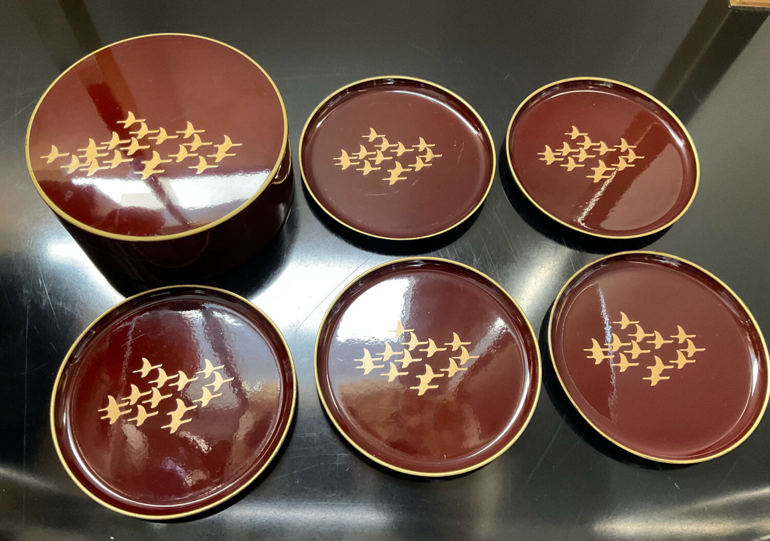 Series of vintage coasters 70s