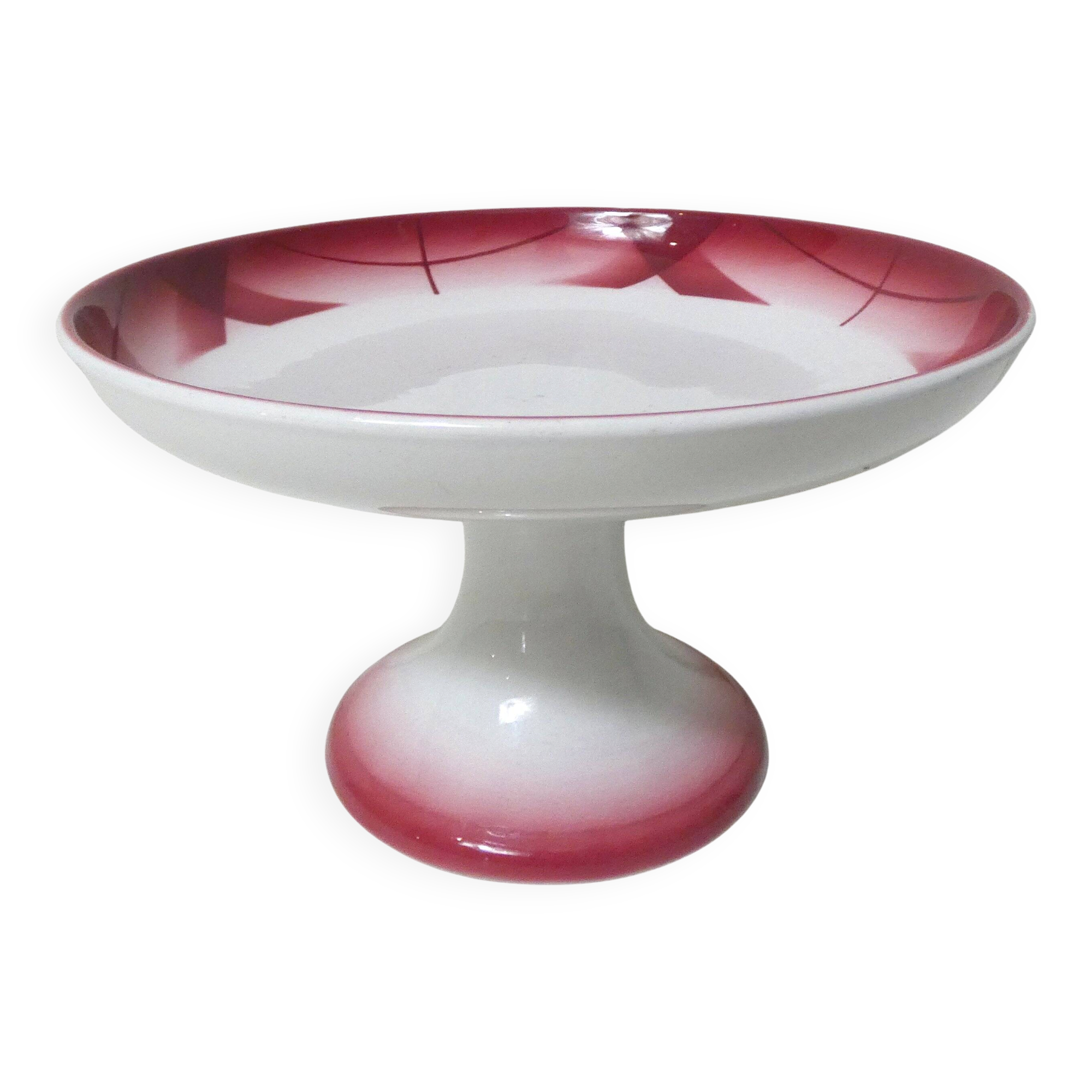 Digoin sarreguemines old footed dish compote artix vintage