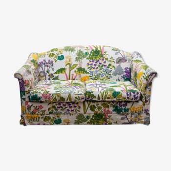 Floral and nature patterned sofa, bench designed by Gocken Jobs, Sweden