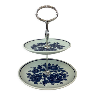 Handcrafted floor dish made in holland, delfts blue