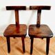 Pair of brutalist chairs by Olavi Hanninen, 1950s