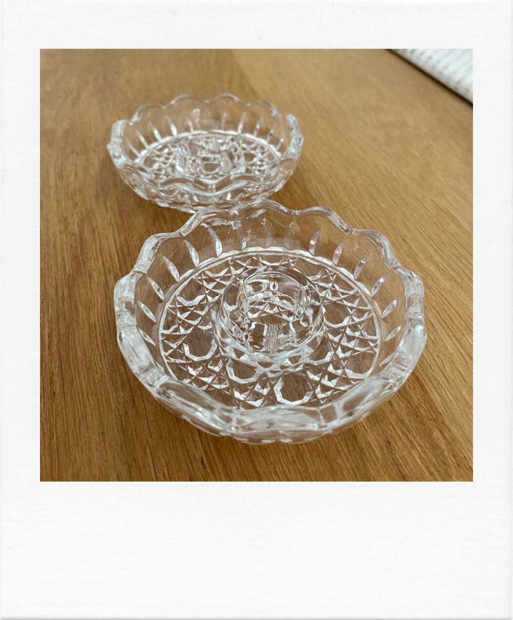 Duo crystal candle holders