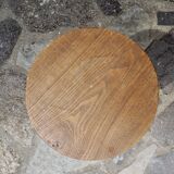 Pair of solid wood tripod stools