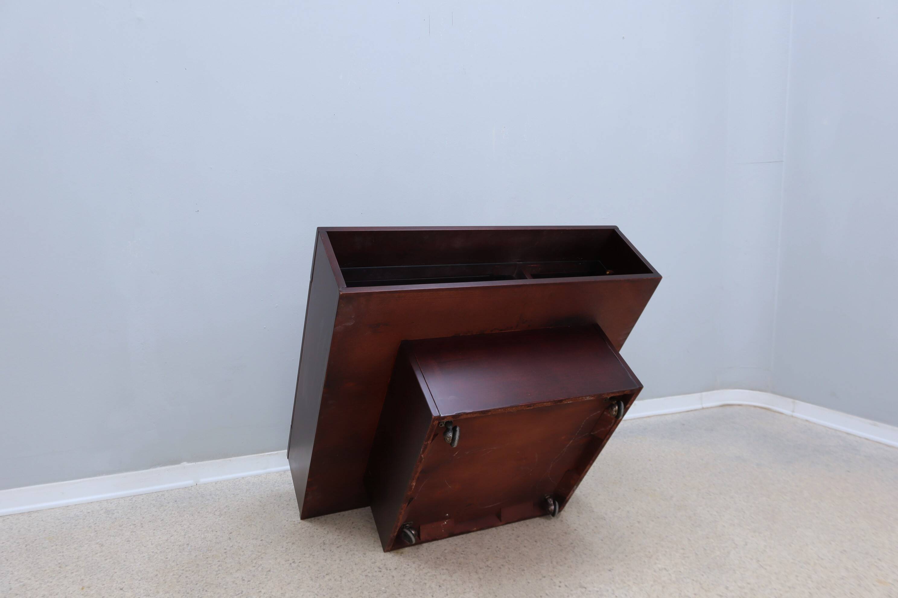 Table basse desserte vintage modulable avec bar 1960