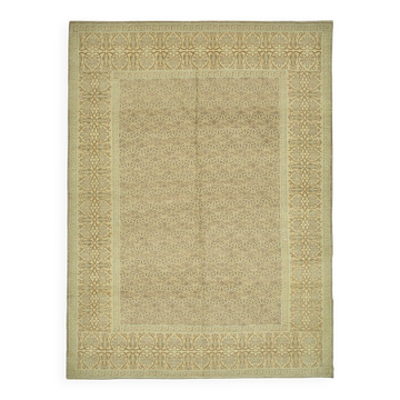 Tapis Oushak en laine noué à la main turc 253 cm x 340 cm