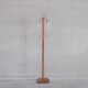 Turned Wooden Mid-Century French Floor Lamp
