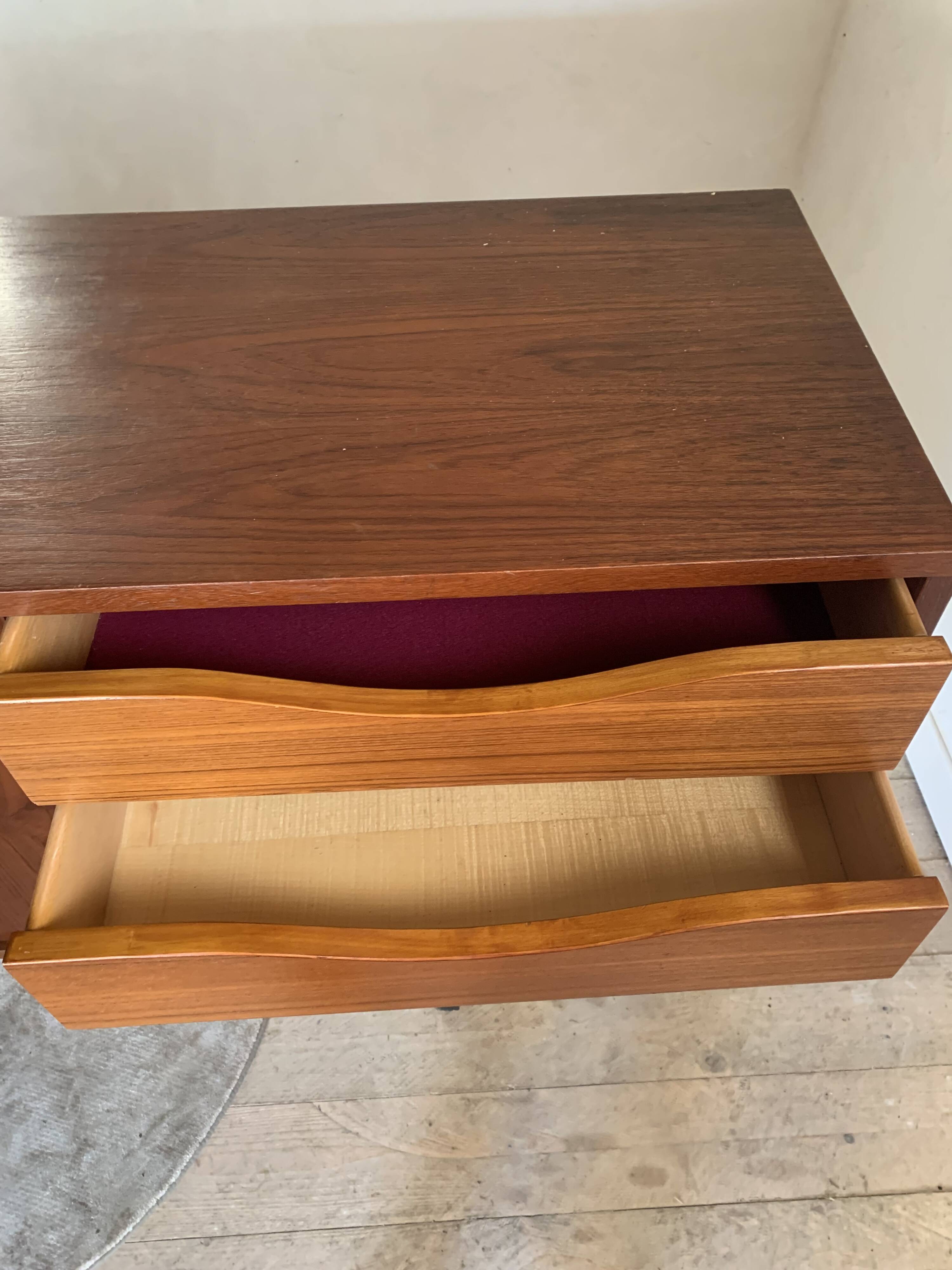 Vintage modernist teak sideboard