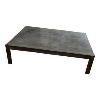 Industrial style concrete coffee table