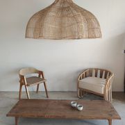 Huge rattan suspension in the shape of a corolla H:1m; D: 1m50