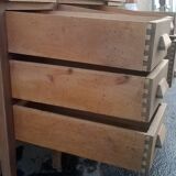 Minister's desk in solid raw oak from the 1930s