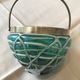 Glass cup with handle
