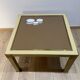 Metal and brass coffee table in ceramic by Nisco.